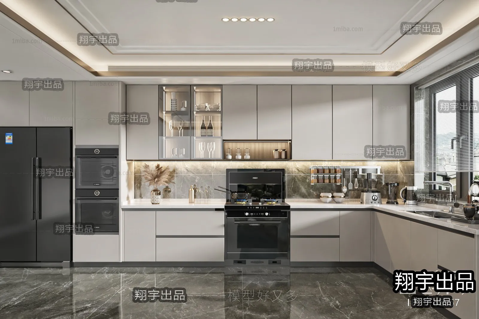 Kitchen – Modern Interior Design – 3D Models – 028