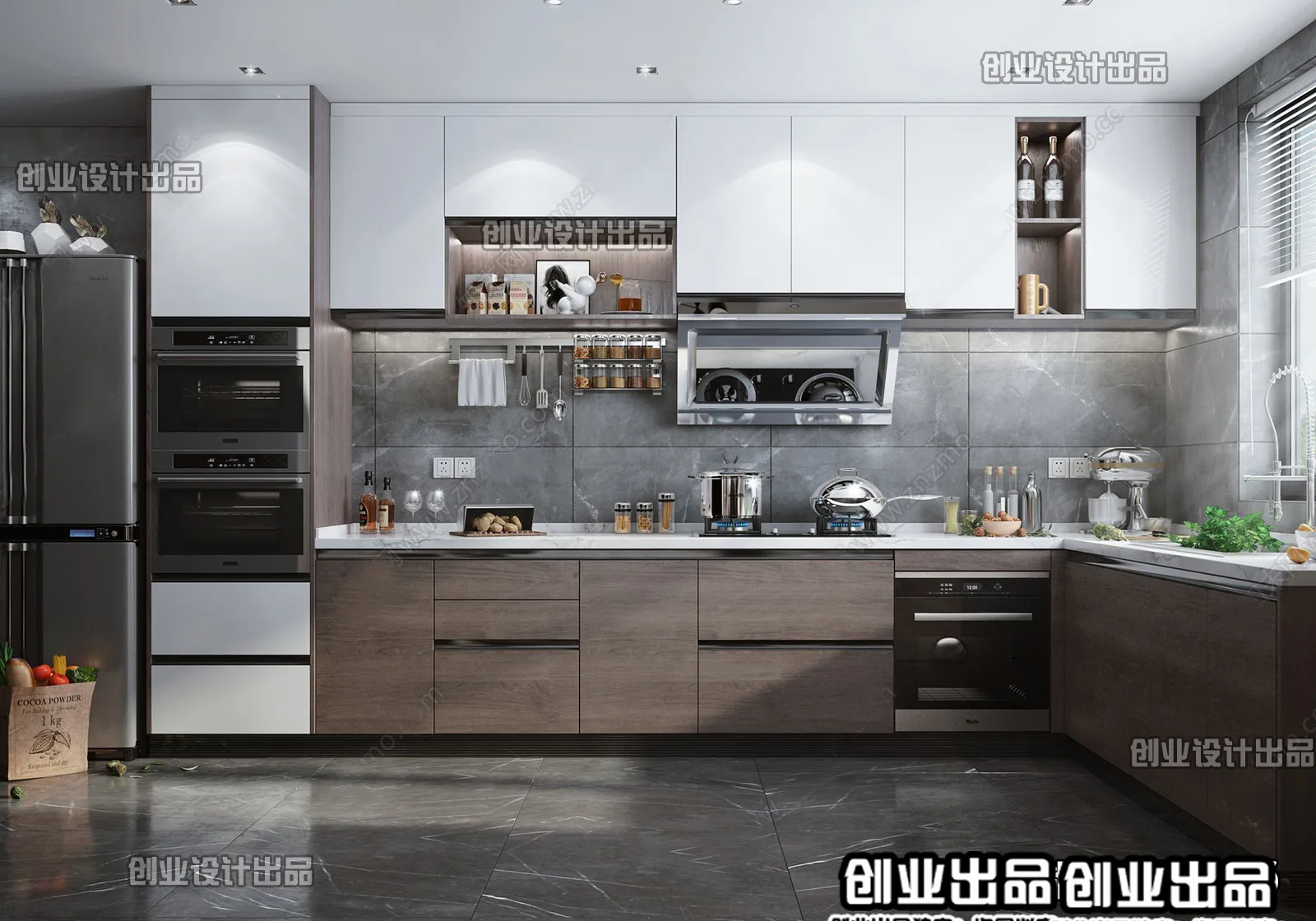 Kitchen – Modern Interior Design – 3D Models – 031