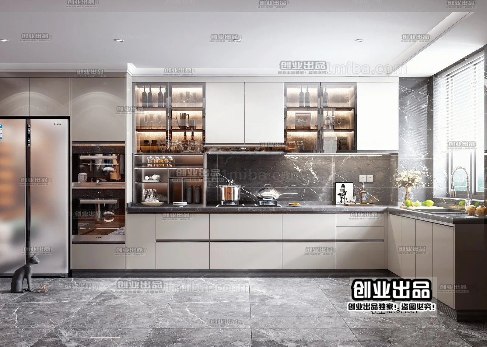 Kitchen – Modern Interior Design – 3D Models – 034