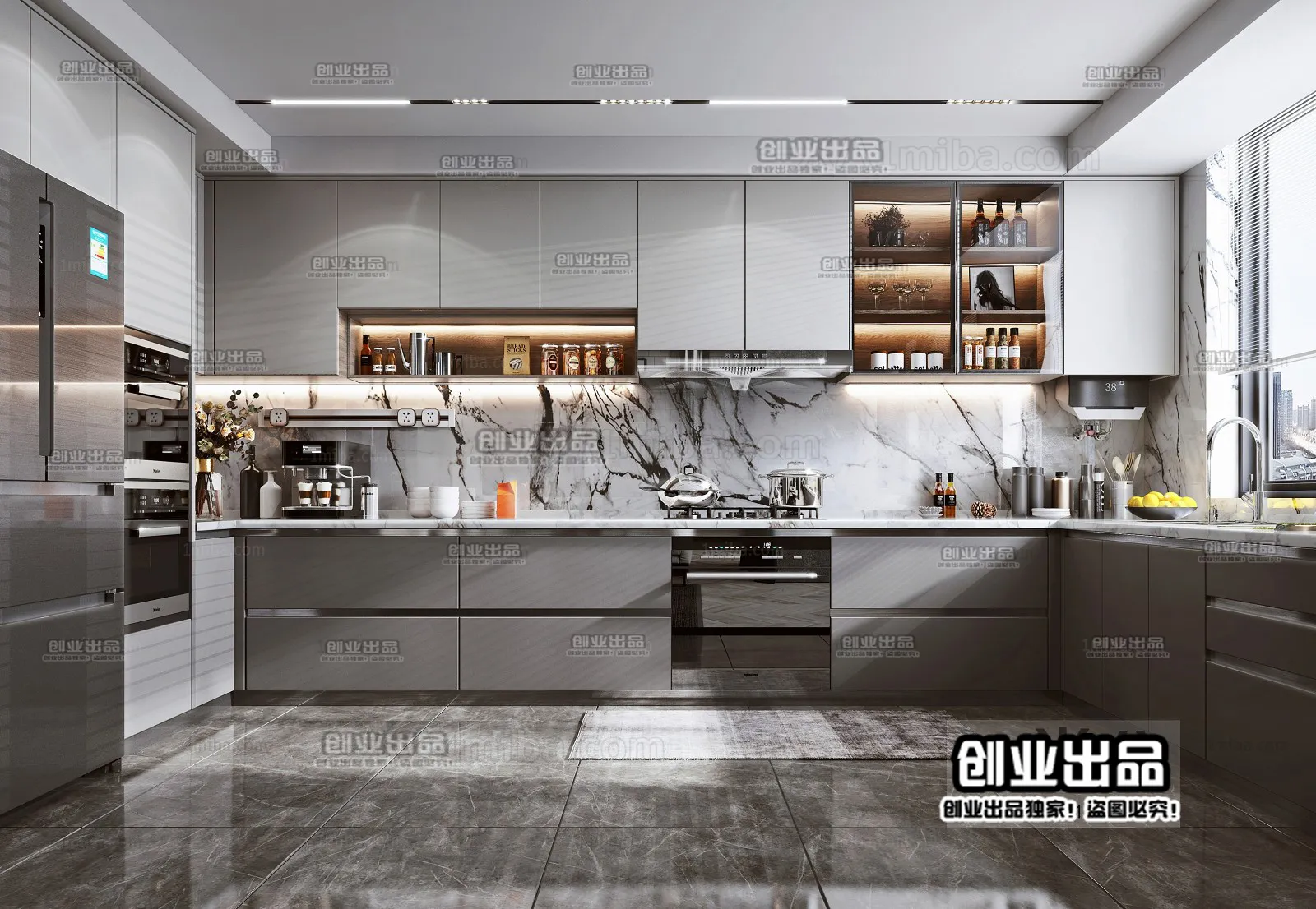 Kitchen – Modern Interior Design – 3D Models – 037