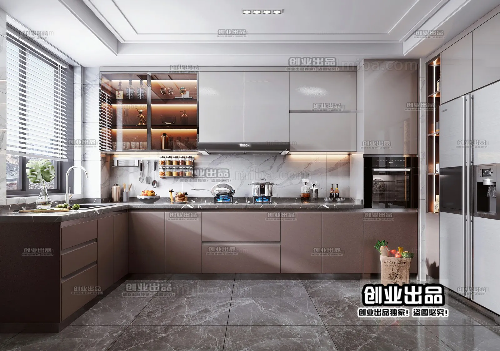 Kitchen – Modern Interior Design – 3D Models – 039