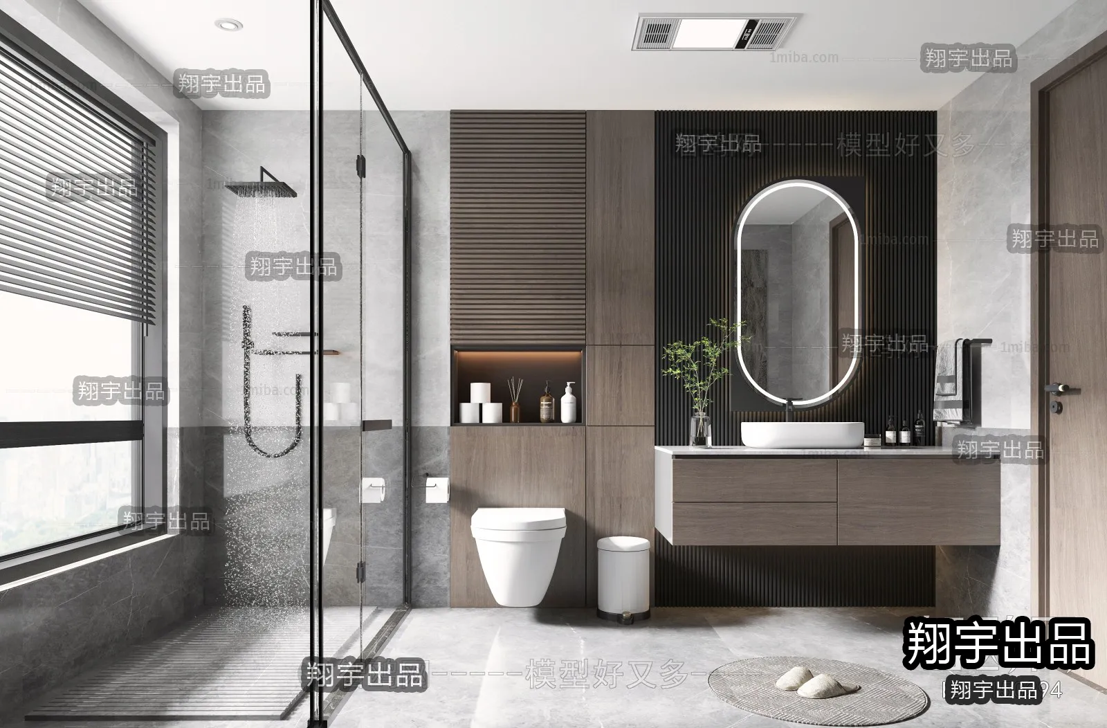 Bathroom – Modern Interior Design – 3D Models – 021
