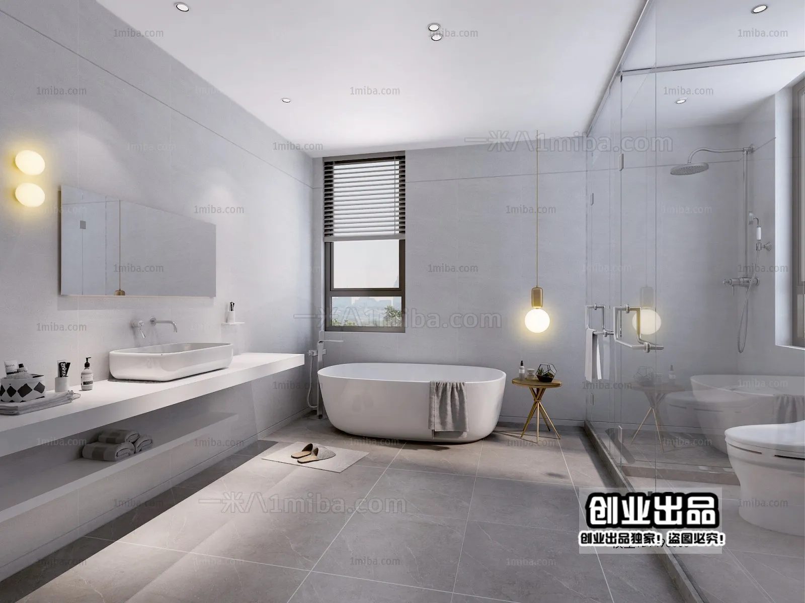Bathroom – Modern Interior Design – 3D Models – 061