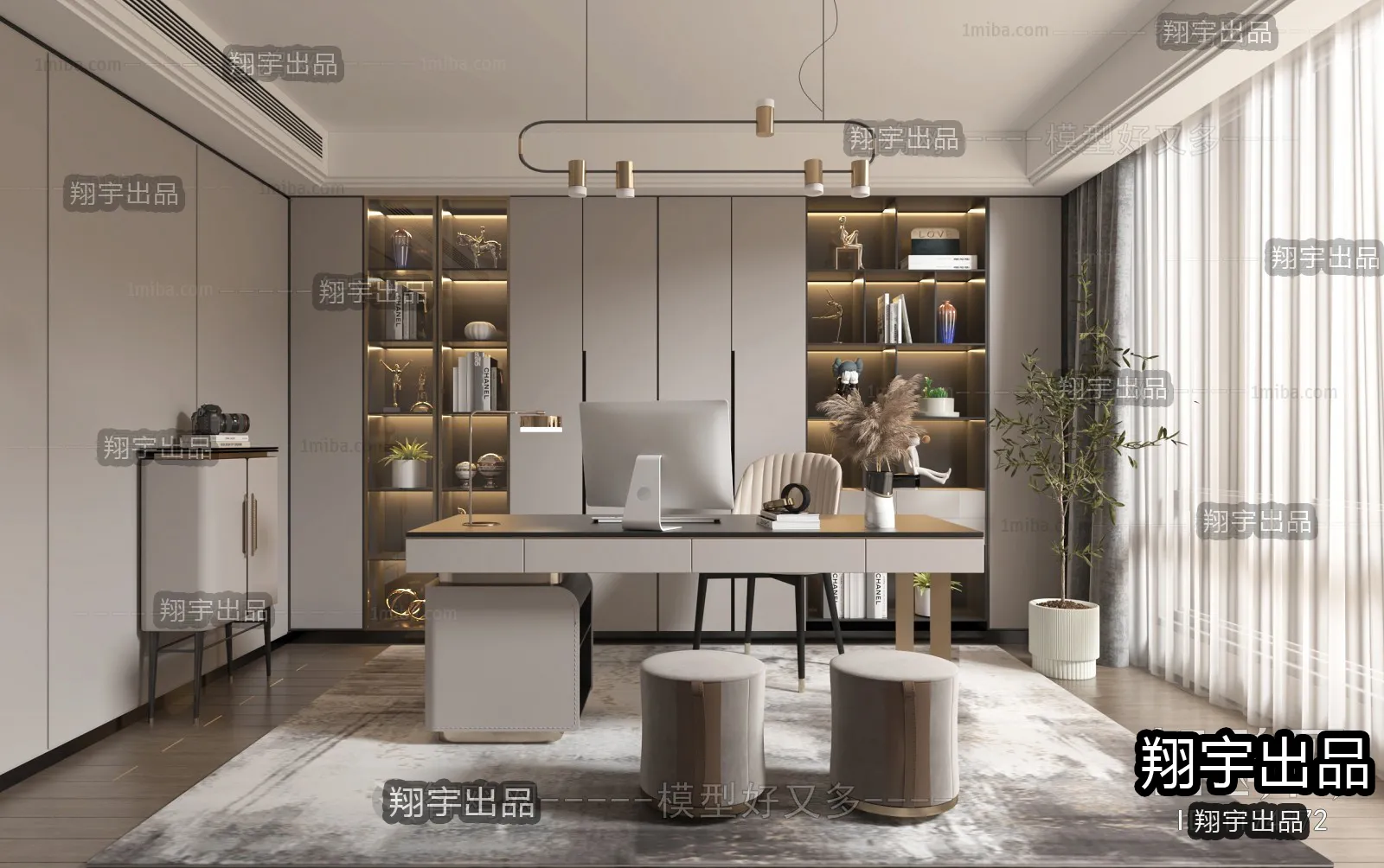 Office – Modern Interior Design – 3D Models – 013