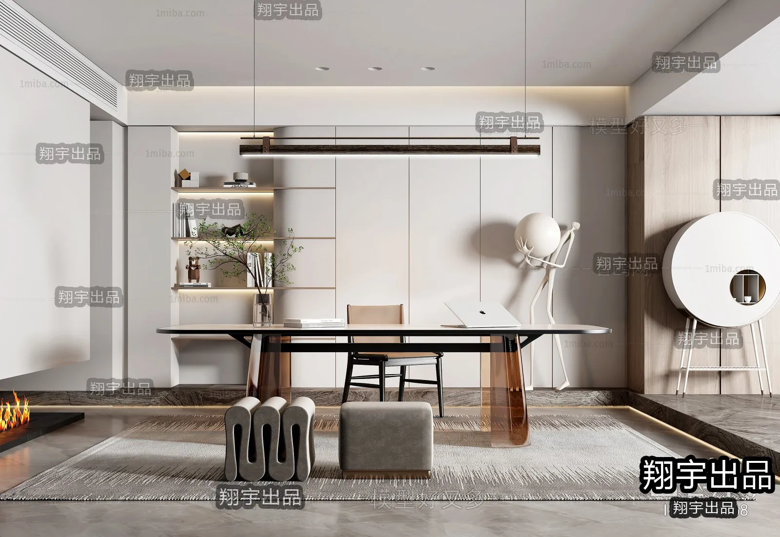Office – Modern Interior Design – 3D Models – 017
