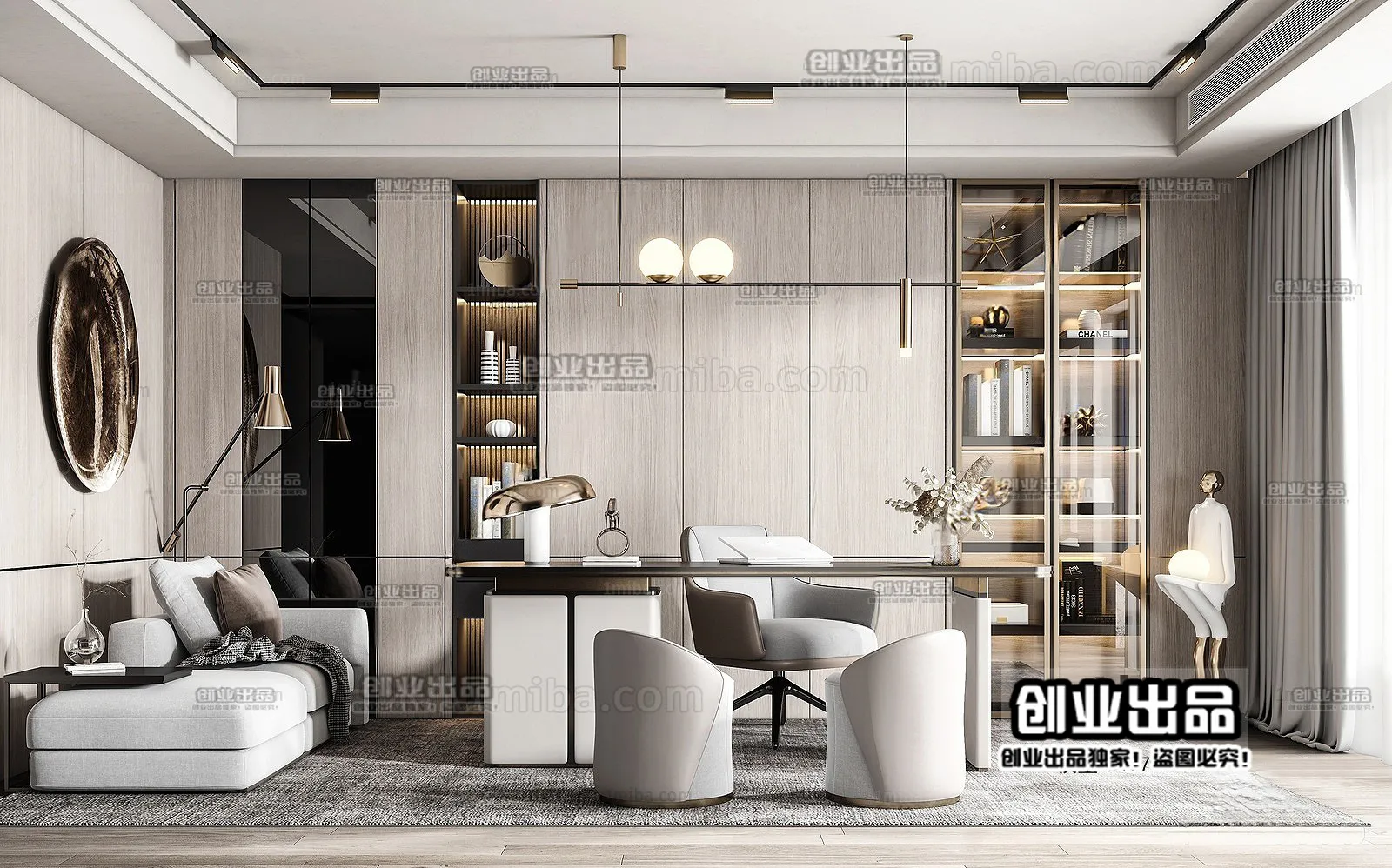 Office – Modern Interior Design – 3D Models – 024