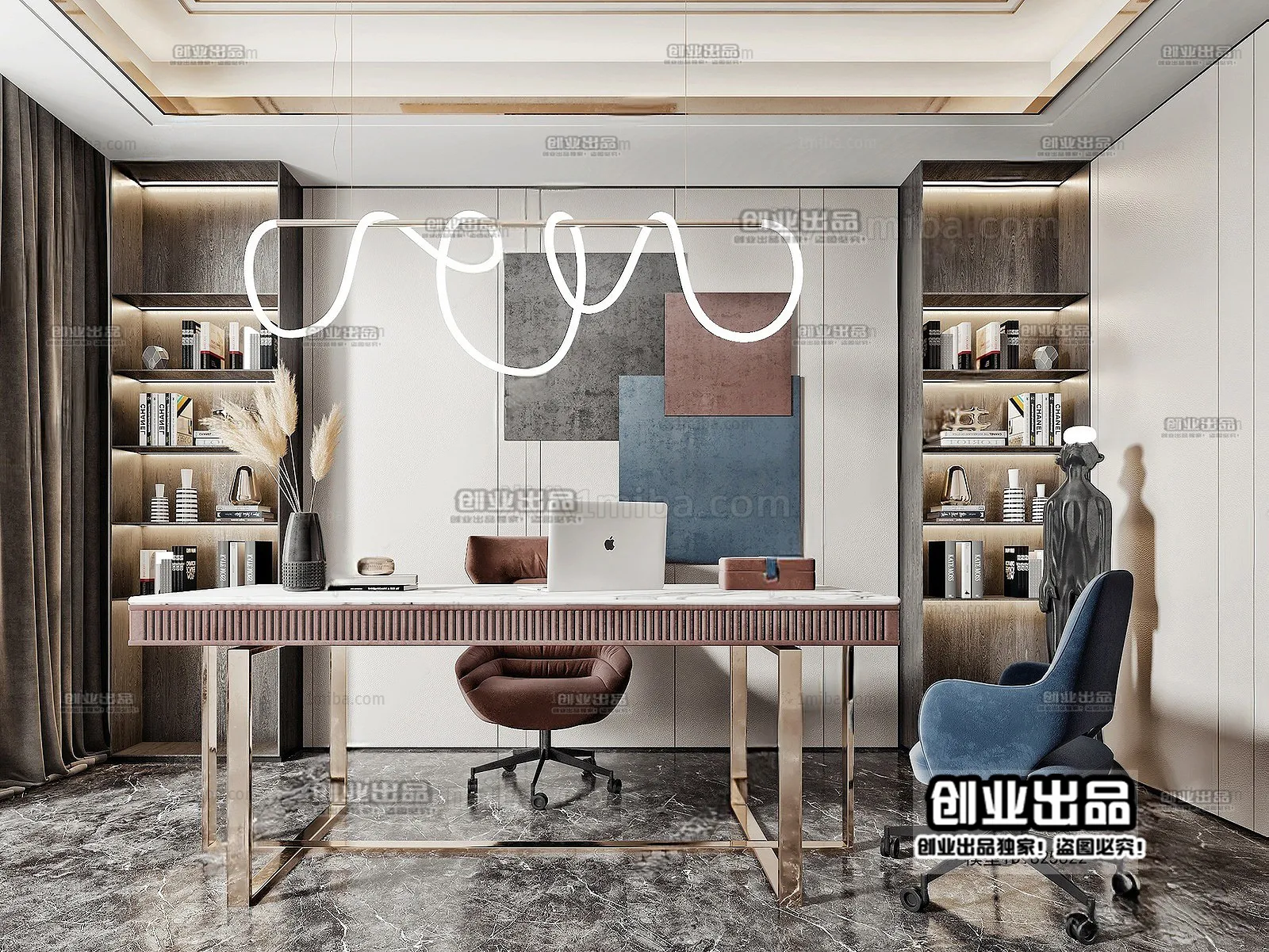 Office – Modern Interior Design – 3D Models – 025