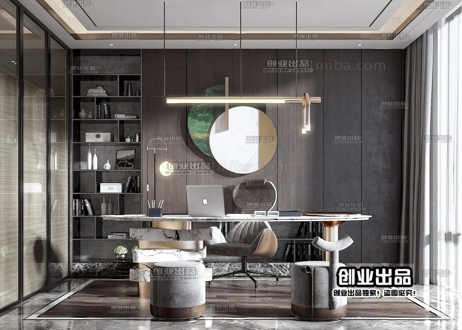 Office – Modern Interior Design – 3D Models – 030
