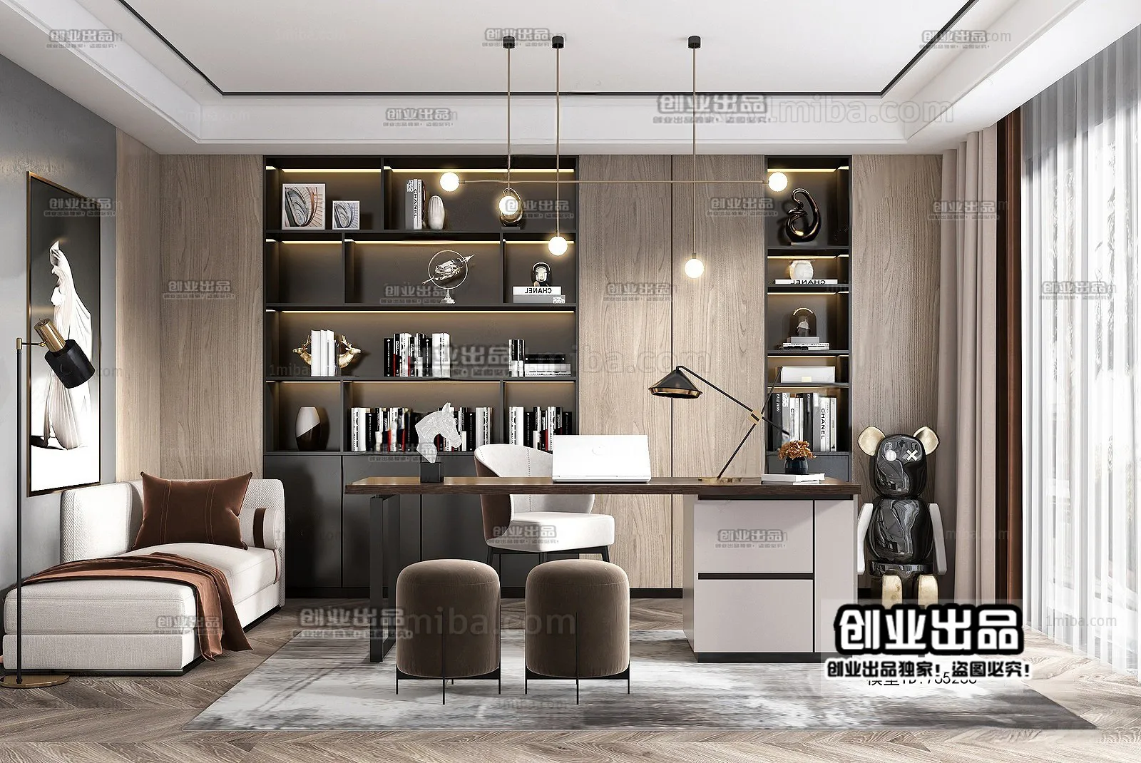 Office – Modern Interior Design – 3D Models – 033