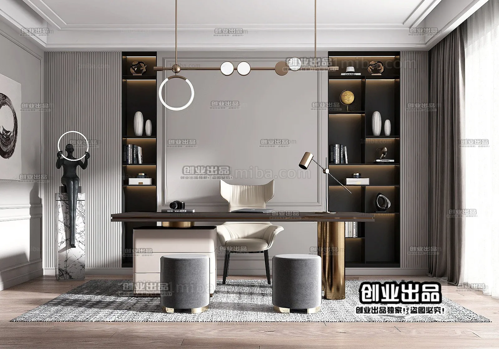 Office – Modern Interior Design – 3D Models – 038