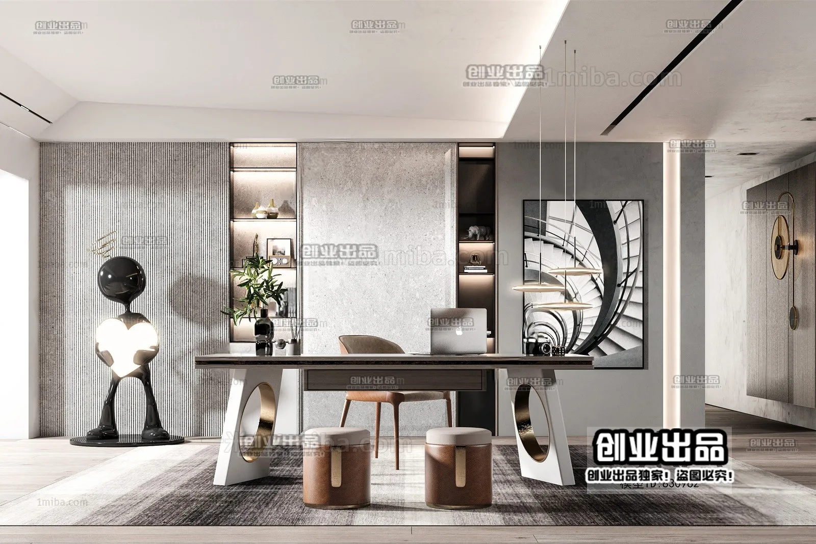 Office – Modern Interior Design – 3D Models – 039