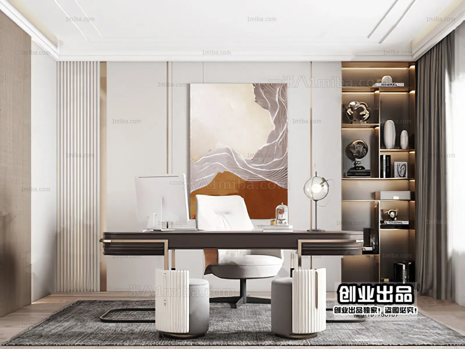 Office – Modern Interior Design – 3D Models – 047