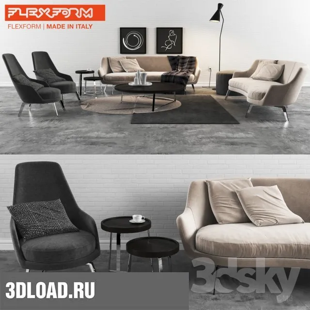 3DDD – SOFA 3DMODELS – 024