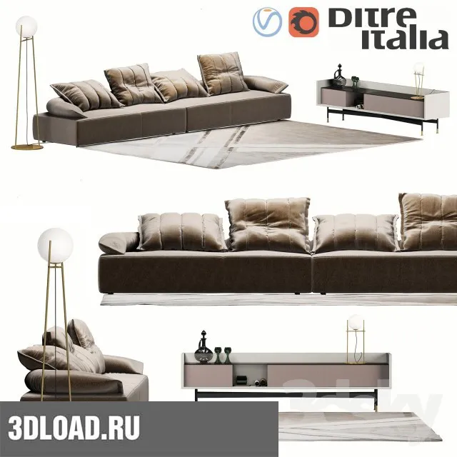 3DDD – SOFA 3DMODELS – 034