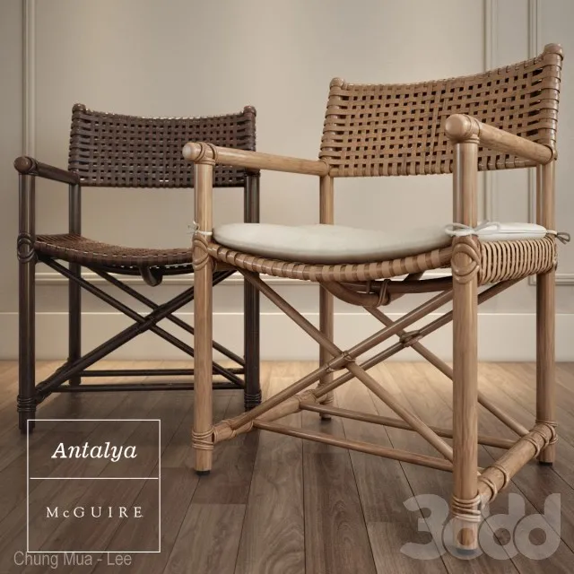 RATTAN – BAMBOO 3DMODELS – 021 – Antalya Arm Chair by McGuire