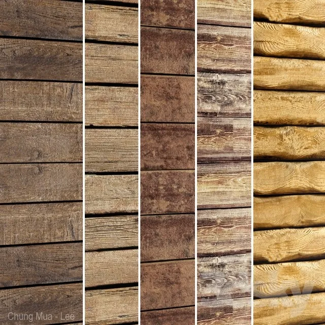 RATTAN – BAMBOO 3DMODELS – 026 – Collection of wood panels