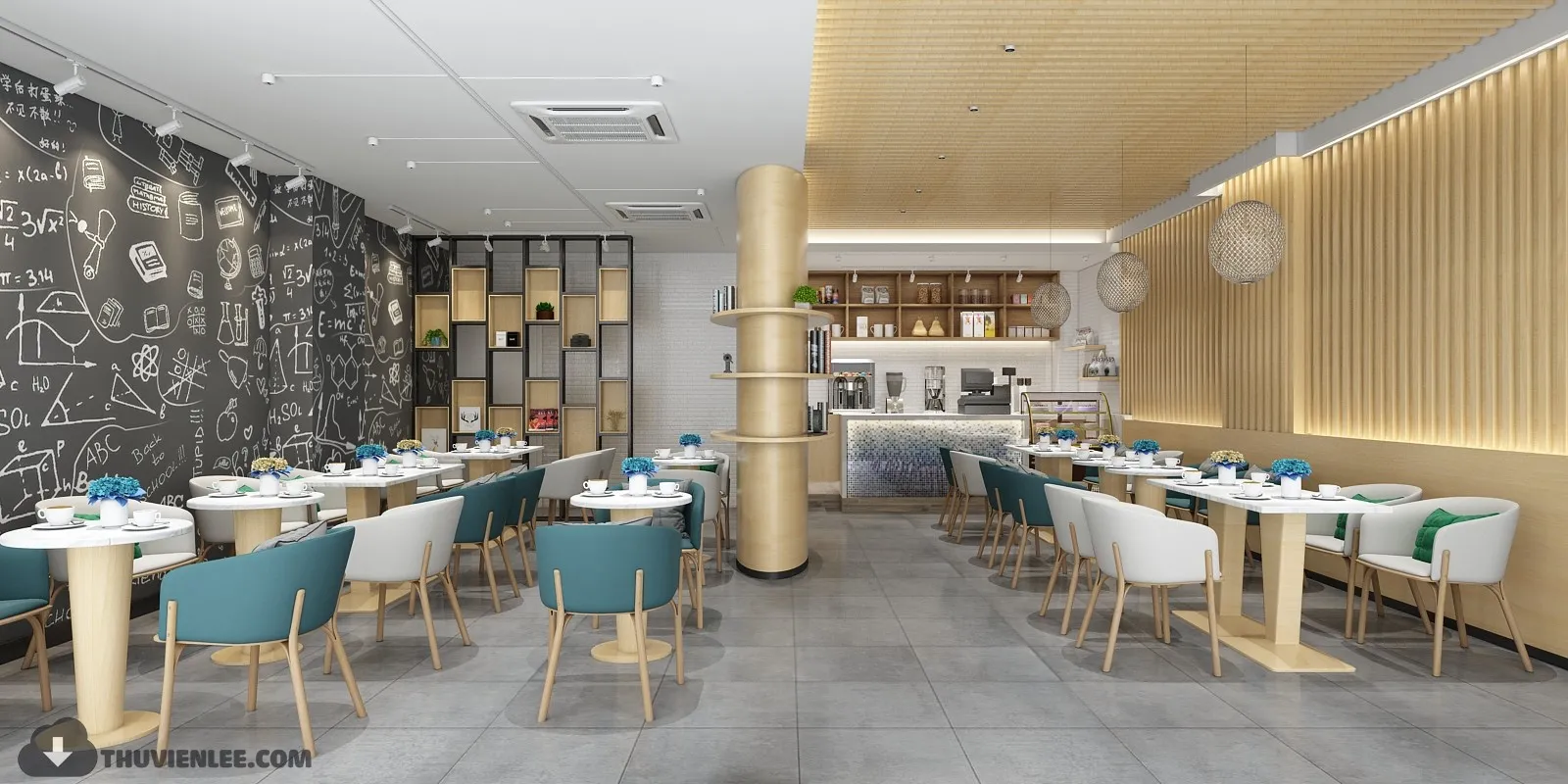 PRO 3D SCENE – COFFEE SHOP 3D BLOCK – 005