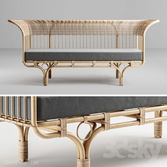 RATTAN – BAMBOO 3DMODELS – 033 – Sika Design Belladonna Sofa