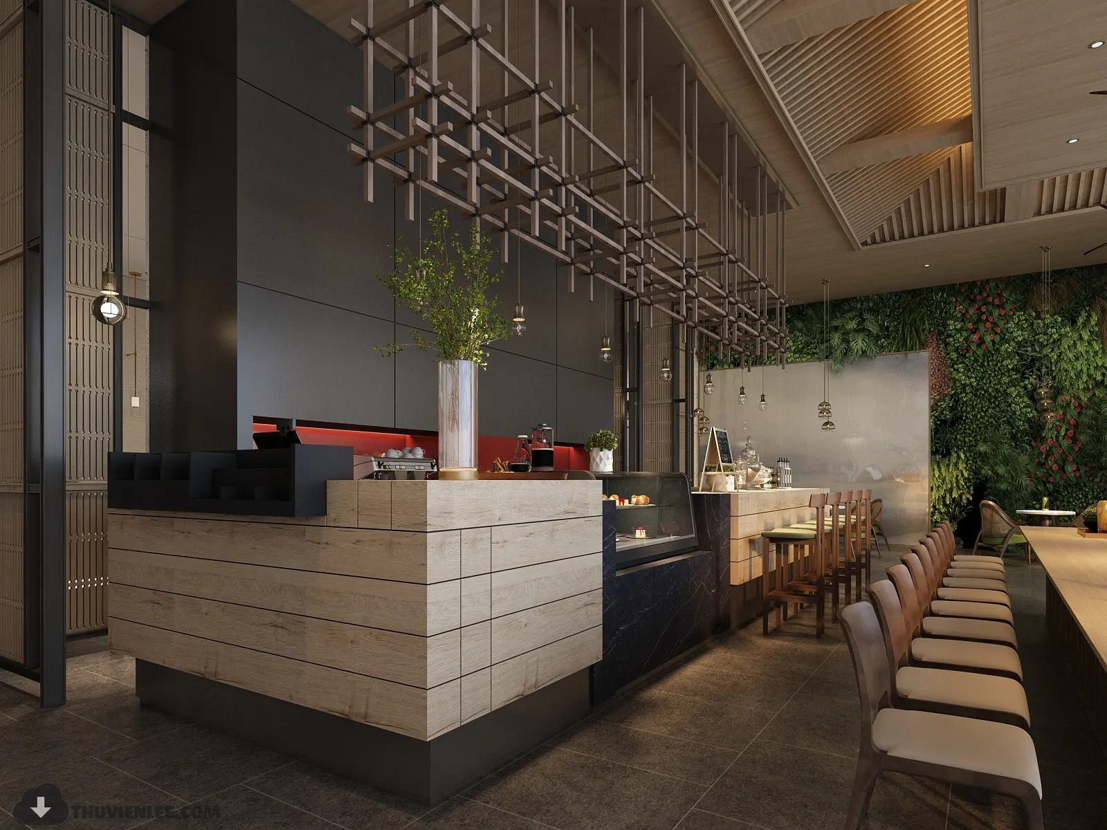 PRO 3D SCENE – COFFEE SHOP 3D BLOCK – 020