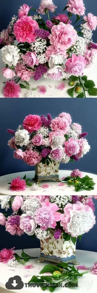 FLOWER – 3DMODEL – VASE – 002
