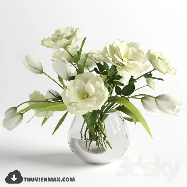 FLOWER – 3DMODEL – VASE – 012