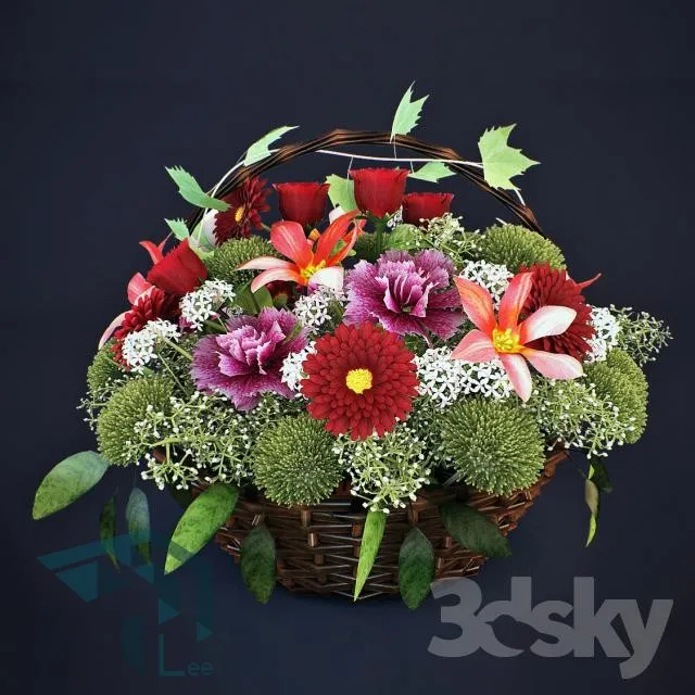 FLOWER – 3DMODEL – VASE – 022