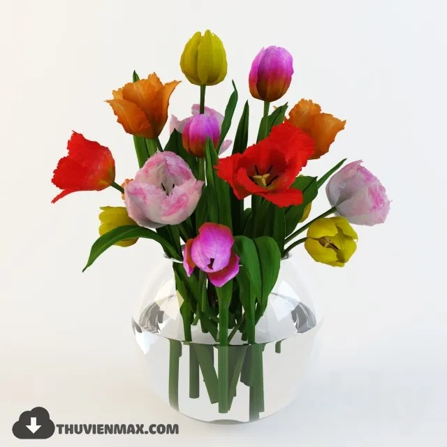 FLOWER – 3DMODEL – VASE – 101
