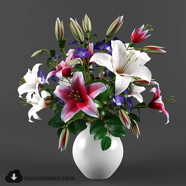 FLOWER – 3DMODEL – VASE – 132