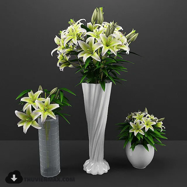 FLOWER – 3DMODEL – VASE – 159