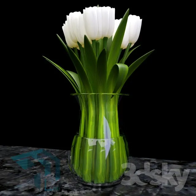 FLOWER – 3DMODEL – VASE – 191