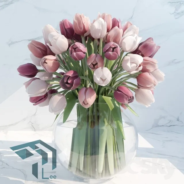 FLOWER – 3DMODEL – VASE – 237