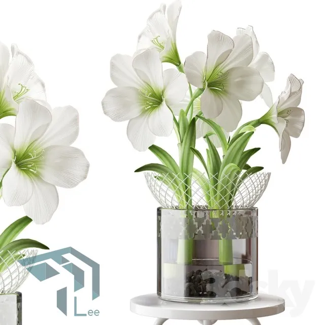 FLOWER – 3DMODEL – VASE – 252