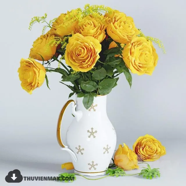 FLOWER – 3DMODEL – VASE – 294