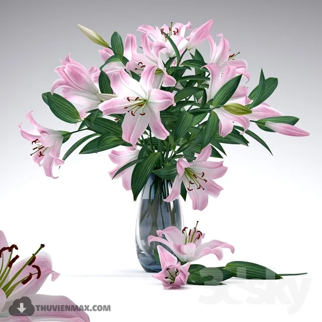 FLOWER – 3DMODEL – VASE – 306