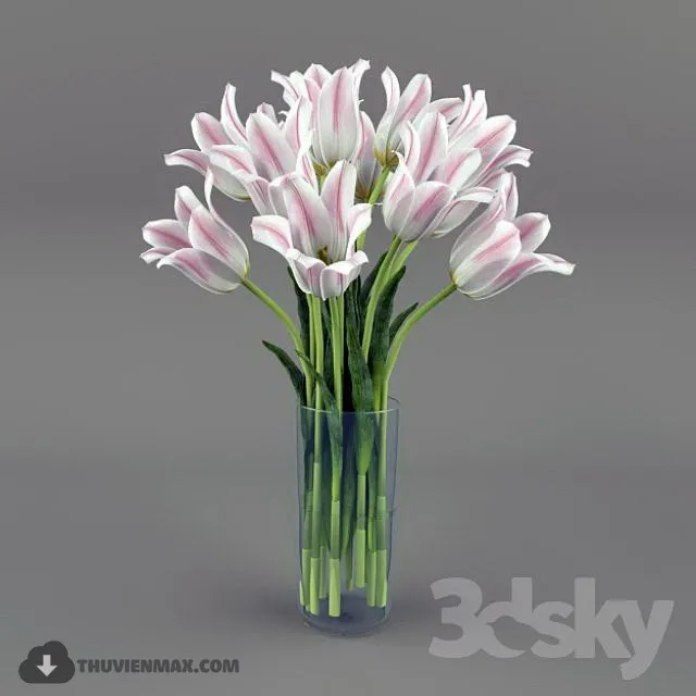 FLOWER – 3DMODEL – VASE – 341