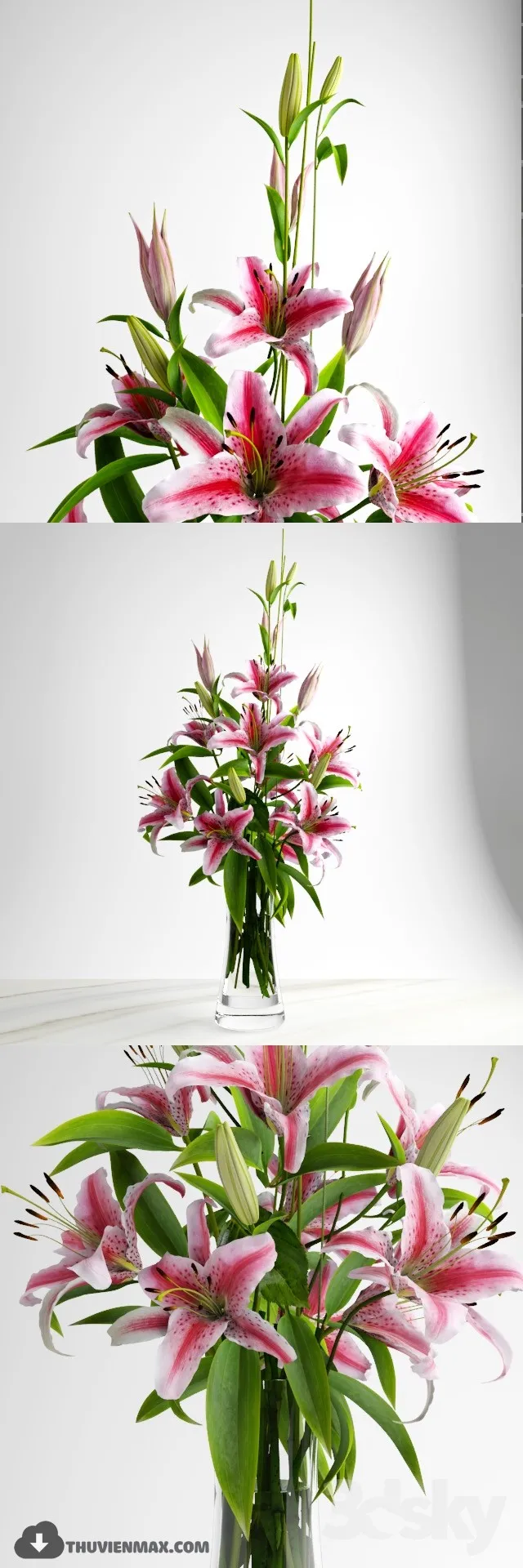 FLOWER – 3DMODEL – VASE – 357