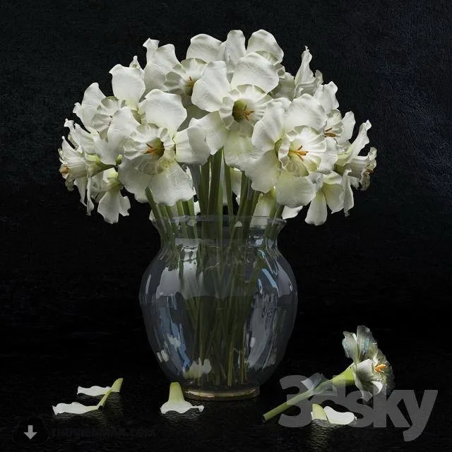 FLOWER – 3DMODEL – VASE – 362