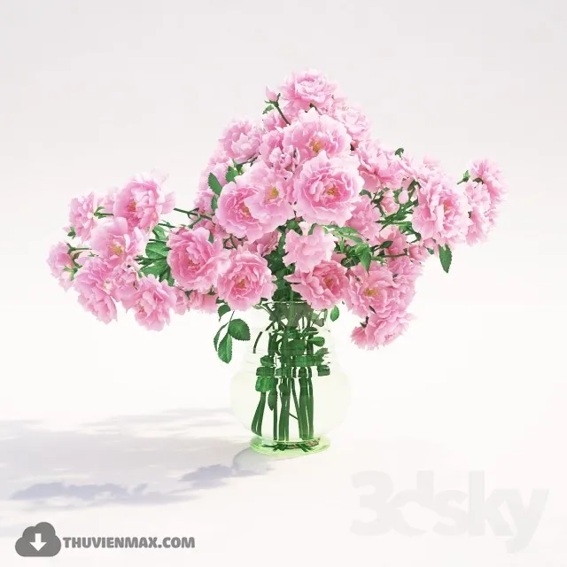FLOWER – 3DMODEL – VASE – 473