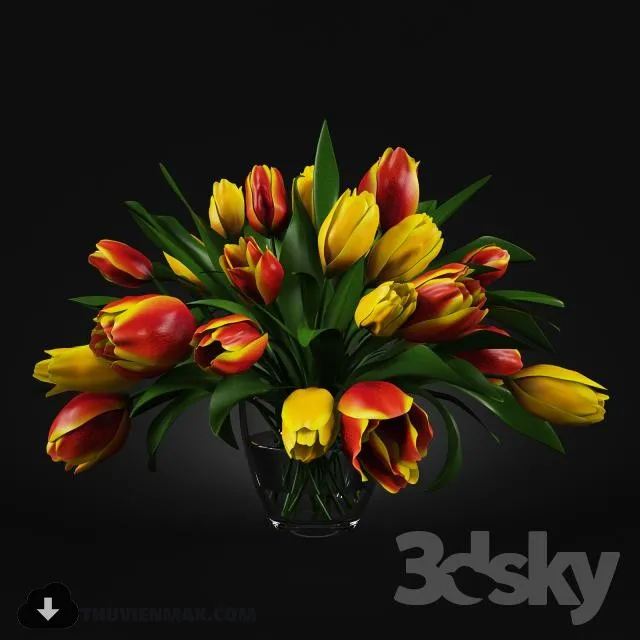 FLOWER – 3DMODEL – VASE – 492