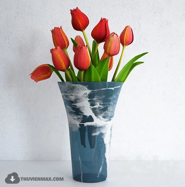 FLOWER – 3DMODEL – VASE – 522