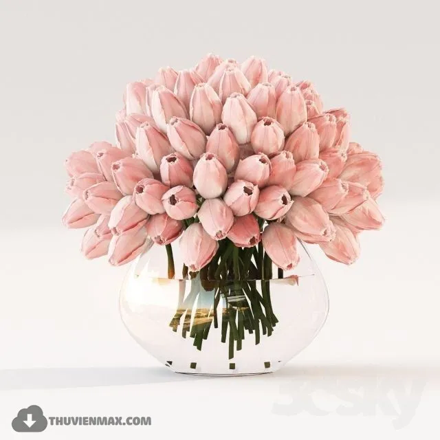 FLOWER – 3DMODEL – VASE – 552