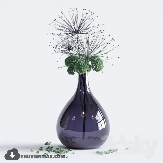 FLOWER – 3DMODEL – VASE – 557