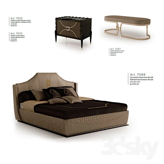 FURNITURE – BED 3D MODELS – 101