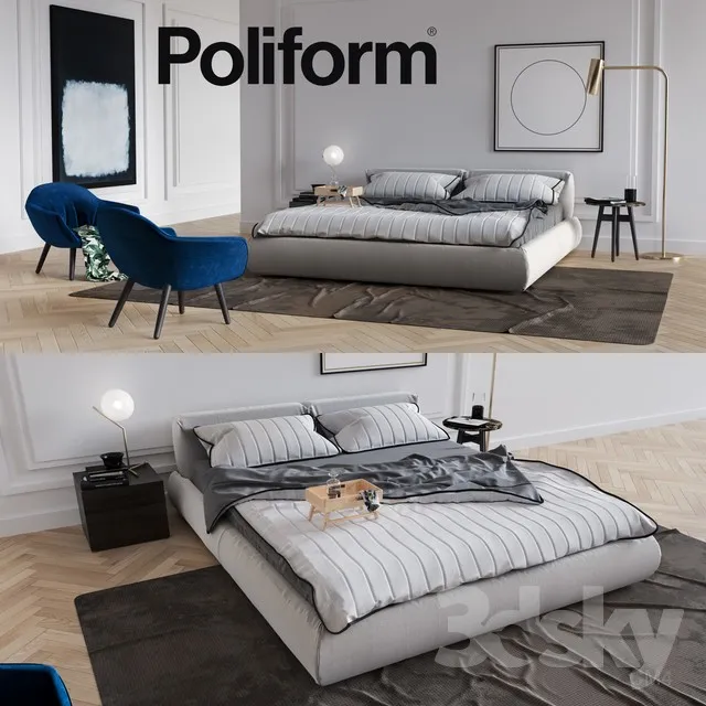 Set from Poliform Bolton 3DS Max - thumbnail 3