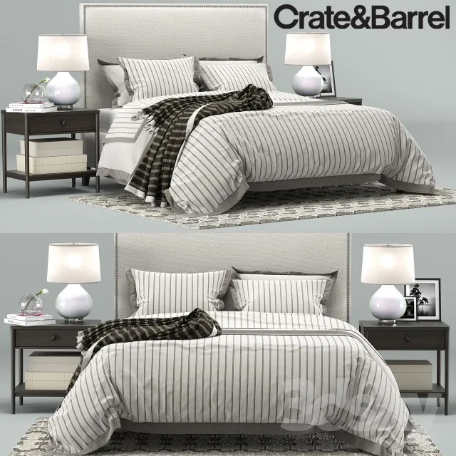 Cole Bedroom Collection Crate&Barrel 3DS Max - thumbnail 3