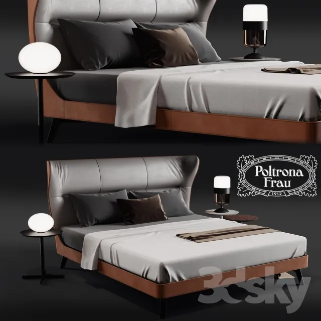 Poltorna Frau MAMY BLUE BED 3DS Max - thumbnail 3