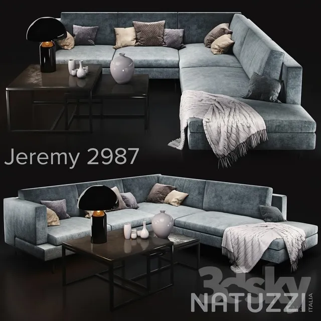 Sofa Natuzzi Jeremy 3DS Max - thumbnail 3