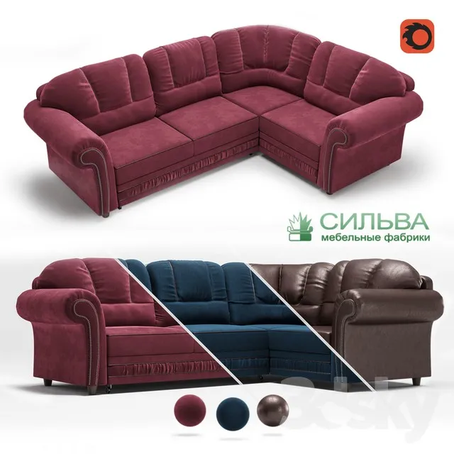 “Corner sofa “”Sofia”” from the MF Silva” 3DS Max - thumbnail 3