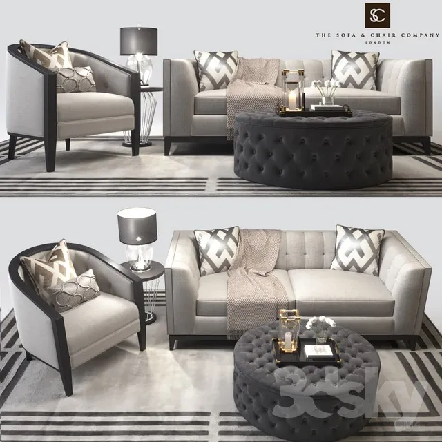 The Sofa and Chair 3DS Max - thumbnail 3