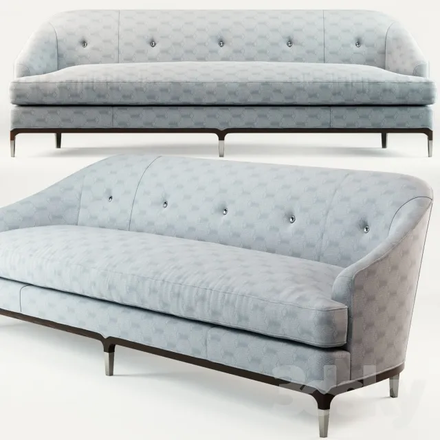 Baker Carnelian Sofa 3DS Max - thumbnail 3